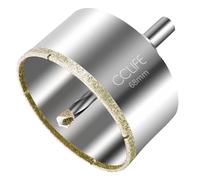 CCLIFE Scie Cloche Diamantée 68mm, Foret Diamanté avec Foret de Centrage, Idéal pour Coupe de Verre, Carrelage, Céramique, Granit, Marbre, Revêtement en Diamant Durable