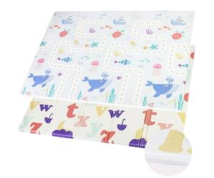 CCLIFE Tapis de Jeux Bebe Pliable Reversible Tapis éveil Bébé 196x175x1.8cm Impermeable Tapis Enfant Ramper,CushHom