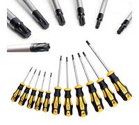 CCLIFE Tournevis Torx T6-T40 kit de précision, 11 Pièces sans Trou Central