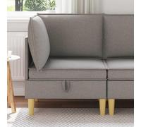 Ccslina Canapé d'angle moderne en tissu avec espace de rangement, canapé-lit, salon, gain de place, confortable, avec fonction sommeil, coffre de lit, extensible, fonction relaxation, pour salon et