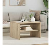 Ccslina Table basse en chêne Sonoma - 60 x 50 x 40 cm - En bois - Table de salon moderne avec espace de rangement - Design rectangulaire - Durable - Facile à monter - Idéale pour un petit salon