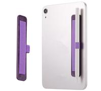 CCSmall Porte-stylet avec poche élastique, sangle de poignet - Pochette adhésive élastique attachée à des étuis, cahiers, journaux, calendriers, tablettes, porte-stylos - Violet