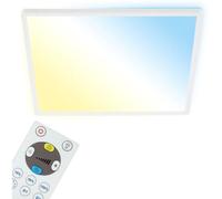 Cct Panneau Led Briloner Leuchten Slim, 22 W, 3000 Lm, Ip20, Blanc, Plastique, Dimmable, Avec Télécommande, Cct, 42 X 42 X 2,8 Cm