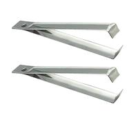 ccuzs Garlic Peeler Tweezers, 2PCS Fine Tongs Skin Remover, Precision Grip Garlic Peeler Tool for Cooking, Vegetables, Kitchen, Accurate Removal, 4.45x0.51in