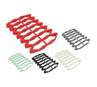 ccuzs Heat Resistant Tray, Huile Draining Rack, Non Stick Space Saving Foldable, Roasting Pan Tray, Multi-usage Heat Resistant Silicone Roasting Rack for Vegetables and Meats, 23,3 x 15,6 x 2 cm
