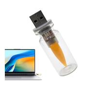 ccuzs Lampe USB Voiture Décorations D'Ambiance À Effet Flamme Enfichables