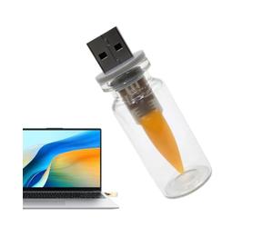 ccuzs Lampe USB Voiture Décorations D'Ambiance À Effet Flamme Enfichables