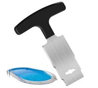 ccuzs Outil Retrait Bouchon Piscine Acier Inoxydable métal Anti-Rouille | Outil de retrait de bouchon d'hivernage de piscine et jets Poignée portable pour changer buses, bouchons et raccords
