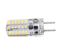 CCYLEZ Ampoule en Silicone 48LED 3W 300Lm, Gy6.35 Ampoule Bi Broches Ac12V pour Lustre Plafonnier Blanc Chaud 2700-3100K 360 Degrés (Blanc froid)