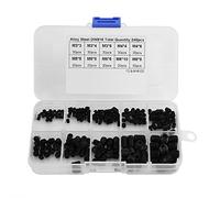 CCYLEZ Kit D'assortiment de Vis de 240 Pièces, Ensemble en Acier allié Noir Durable pour Projets de Bricolage, Tailles M3-M8, Boîte Compacte 132x68x22mm
