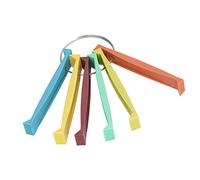 CCYLEZ Kit D'outils de Nettoyage en ABS Durable, Ensemble de Peignes à Ailettes, 6 Pièces, pour Condensateur de Climatiseur et Bobines D'évaporateur
