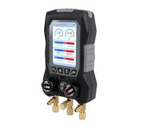 CCYLEZ Manomètre Numérique pour Fluides Frigorigènes CVC | Haute compatibilité, mesure précise, étanche, écran LCD TFT, adapté au R134A