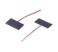 CCYLEZ Micro Module de Panneau Solaire 0.3W 5V, 2 Pièces, Très Efficace pour le Bricolage de Petits Appareils électriques, en Polysilicium 68x36mm