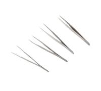 CCYLEZ Pince en Acier Inoxydable, Precision Droite et Courbee | Haute dureté, conception antistatique, adaptée à l\'électronique, conviviale, longue durée de vie