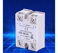 CCYLEZ Relais à état Solide 100A avec Interrupteur sans Contact | Dissipateur thermique en aluminium pur, Contrôle DC-DC fiable, Installation facile, Tension de charge : 5-220VDC