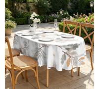 CCZM Baies Et Feuilles Séchées Nappe Impermeable Ovale 180x240 cm Aquarelle Vintage, Nappe de Table Botanique Rustique en Tissu Polyester, Décoration Nappe Lavable et Anti-Tache, S-205