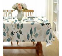 CCZM Feuillage Vintage Nappe Impermeable Rectangulaire Motif Feuille Vieillie, Nappe de Table Botanique Rétro en Tissu Polyester, Décoration Nappe Lavable et Anti-Tache 160x200 cm, S-197