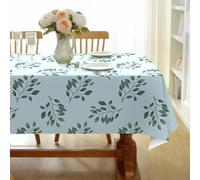 CCZM Feuille Aquarelle Nappe Impermeable Rectangulaire Motif Botanica, Nappe de Table Brin en Tissu Polyester, Décoration Nappe Lavable et Anti-Tache 160x200 cm, S-172