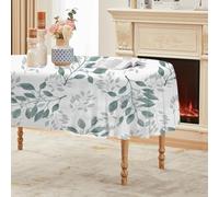 CCZM Feuille Verte Nappe Ovale 180x240 cm Feuillage Minimaliste, Nappe de Table Motif Botanique Aquarelle en Polyester, Nappe en Tissu Imperméable et Anti-Tache - G-4