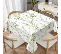 CCZM Floral Aquarelle Nappe Carrée 100x100 cm Fleur De Printemps, Nappe de Table Motif Botanique en Polyester, Nappe en Tissu Imperméable et Anti-Tache, pour Cuisine, Salle à Manger, Jardin - S-159