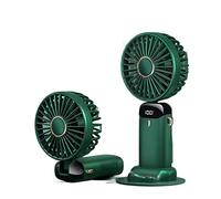 CCZRD 2 Pc USB Mini Ventilateur De Poche Extérieur Portable Climatiseur 3000 MAh Sans Fil Rechargeable Bureau Pliant Suspendu Cou Refroidissement Rapide Efficace Restez L'aise