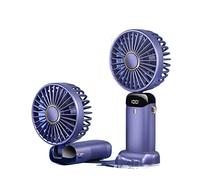 CCZRD 2 Pc USB Mini Ventilateur De Poche Extérieur Portable Climatiseur 3000 MAh Sans Fil Rechargeable Bureau Pliant Suspendu Cou Refroidissement Rapide Efficace Restez L'aise