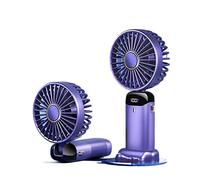 CCZRD 2pc Usb ventilateur de poche Mini Portable étudiant petit FFan affichage numérique pliant parfum Rechargeable électrique bureau Refroidissement Rapide Efficace Restez L'aise
