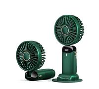 CCZRD 2pc Usb ventilateur de poche Mini Portable étudiant petit FFan affichage numérique pliant parfum Rechargeable électrique bureau Refroidissement Rapide Efficace Restez L'aise
