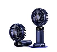 CCZRD 2pc Usb ventilateur de poche Mini Portable étudiant petit FFan affichage numérique pliant parfum Rechargeable électrique bureau Refroidissement Rapide Efficace Restez L'aise