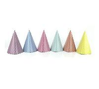 CDA - 6 CHAPEAUX POINTUS COLORÉS EN CARTON