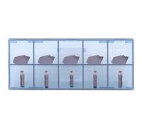 CDBP Plaquette de rechange GTN-3(SP300) Inserts en carbure de 3mm de rainurage, revêtement PVD, 10 pièces