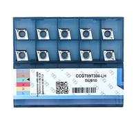 CDBP Plaquette de tournage CCGT 09T304 CCGT32,51 pour l'usinage en finition de matériaux en aluminium, 10 pièces