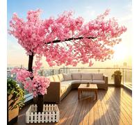 CDDUOLA XXL Arbre Fleur de Cerisier Artificiel, 180x150cm | Fleurs Artificielles Fait à La Main, Rose Faux Sakura Fleur Decor, pour Intérieur Extérieur, Mariage, Bureau