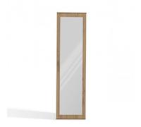 CDF Armoire Penderie Miroir - 1 Porte Réversible Artisan 35x50x180 cm | Usage Entrée et Couloir, Tringle pour Vêtements, 2 Étagères, Sangle Anti-Basculement, Rangement Vestes et Chaussures