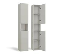 CDF Meuble de Salle de Bain Colonne Haute Étroite Cachemire 30x31x174 cm