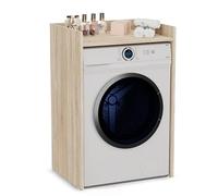 CDF Meuble Dessus Machine à Laver Étagère de Salle de Bain Support Lave-Linge avec Tablette de Rangement Gain de Place Structure Robuste Buanderie 64 x 97,5 x 50 cm -Chêne Sonoma