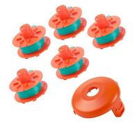 CDIYTOOL 5367 Bobine de rechange pour débroussailleuse Gardena Turbo SmallCut article 2404 & 2402, 5367-20 avec couvercle 5329-20 (5 bobines + 1 couvercle)