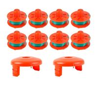 CDIYTOOL 5367 Bobine de rechange pour débroussailleuse Gardena Turbo SmallCut article 2404 & 2402, 5367-20 avec couvercle 5329-20 (8 bobines + 2 couvertures)