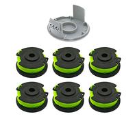 CDIYTOOL Bobine de remplacement pour coupe-bordures, 6,1 m 0,079" Bobines pour coupe-bordures compatibles avec les débroussailleuses Ryobi RAC143 RLT36B33 & RY36LT33A-0 (7 bobines + 1 capuchon)