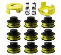 CDIYTOOL Lot de 13 bobines de rechange pour débroussailleuse Ryobi RAC118 RLT3525S, 0,1 cm 8,4 m avec couvercle RAC119