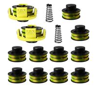 CDIYTOOL Lot de 16 bobines de rechange pour débroussailleuse Ryobi RAC118 RLT3525S, 0,1 cm 8,4 m avec couvercle RAC119