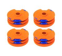 CDIYTOOL Lot de 4 bobines de fil WX100 pour débroussailleuse Qualcast GT25 GGT350A1 GT30 GGT450A1 et Worx WG100E WG104E1 1,65 mm de diamètre 8,3 m de long