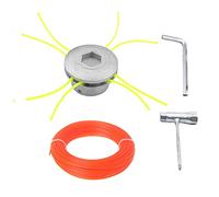 CDIYTOOL Tête de débroussailleuse Universelle en Alliage d'aluminium avec bobines, Compatible avec Echo, Stihl, H-u-sinosauna
