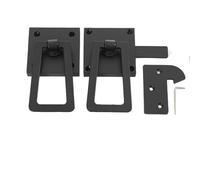 CDZHLTG Loquet Porte, Étanche et Résistant à la Corrosion, Noir | Verrou de Portail Double Face Auto-Bloquant, Sécurité pour Enfants et Animaux, pour Porte de Clôture, Garage, Piscine et Abri