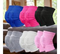 Ce genouillère de sport est doté de sangles élastiques et d'un rembourrage en mousse épaisse, offrant un coussin et une protection supplémentaires, convenant pour le ballet, le volleyball, le yoga et 