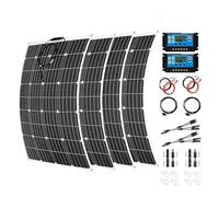 Ce kit de panneaux solaires flexibles de 2000 W comprend quatre panneaux solaires monocristallins ETFE de 500 W, adaptés aux camping-cars