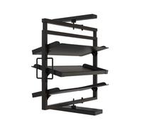 Ce Meuble à Chaussures Coulissant et pivotant, réglable en Hauteur, est doté d'une étagère de Rangement Verticale à Grande capacité et d'un Design Compact à 7 Niveaux.