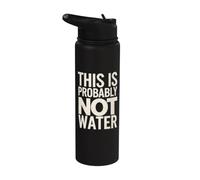 Ce n'est probablement pas un drôle de café à l'eau Stainless Steel Insulated Water Bottle