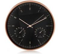 Ce70 g horloge murale avec thermomètre et hygromètre 12 30cm en or maclean G