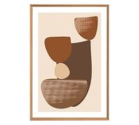 Ceanothe Tableau mural encadré design 65x97 cm - Tableau Mural Décoratif - Image Encadrée Imprimée en HD - Impression 65x97 cm sur Fibres de Bois FSC - Finition Mate - Fabriqué en France